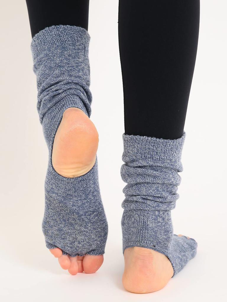 Yoga Socks in Socks with and French Size M [Suria] [Kaldogetta] <Made Japan> Five-Toe Non-Slip Features, Moisture-Wicking Heat-Generating, Rose,