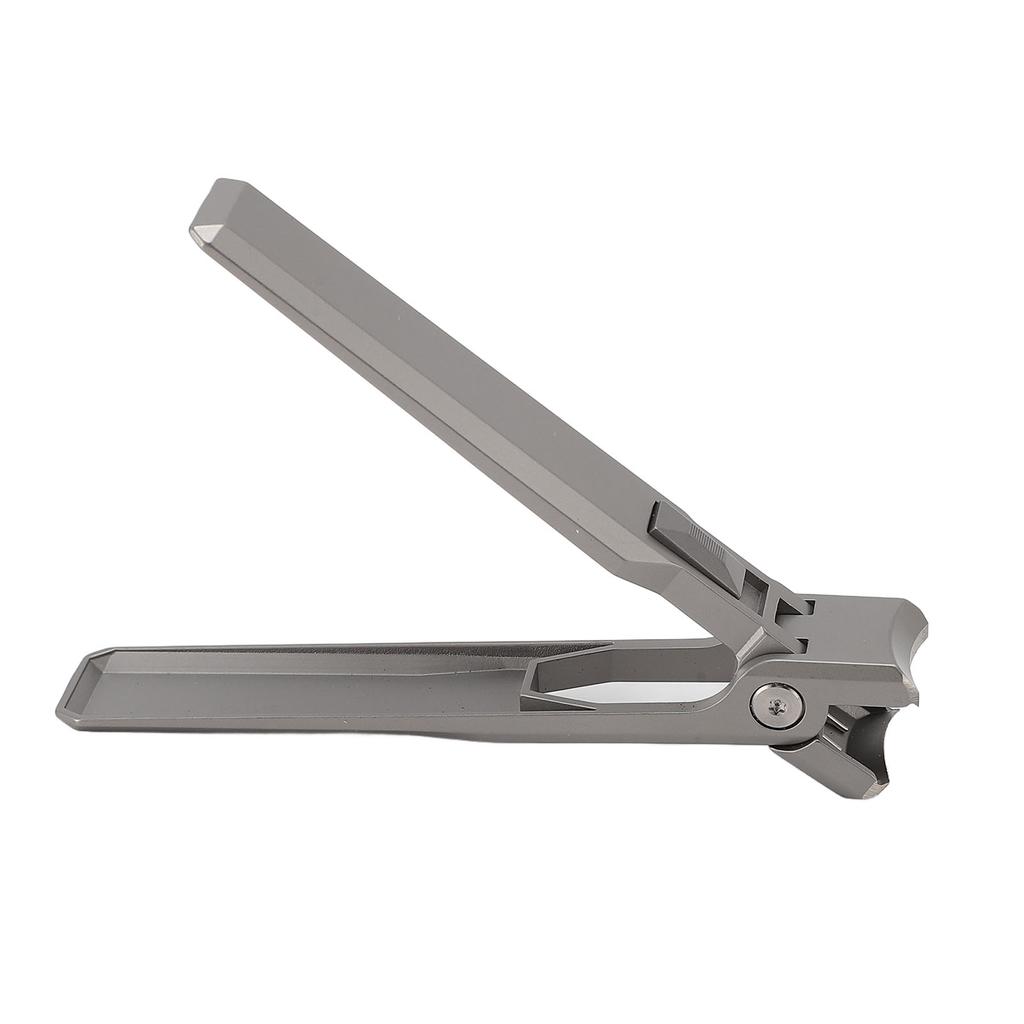 Nail Clipper Stainless Steel Wide Opening Push Button Design Anti Splash Flat Mouth Nail Clipper