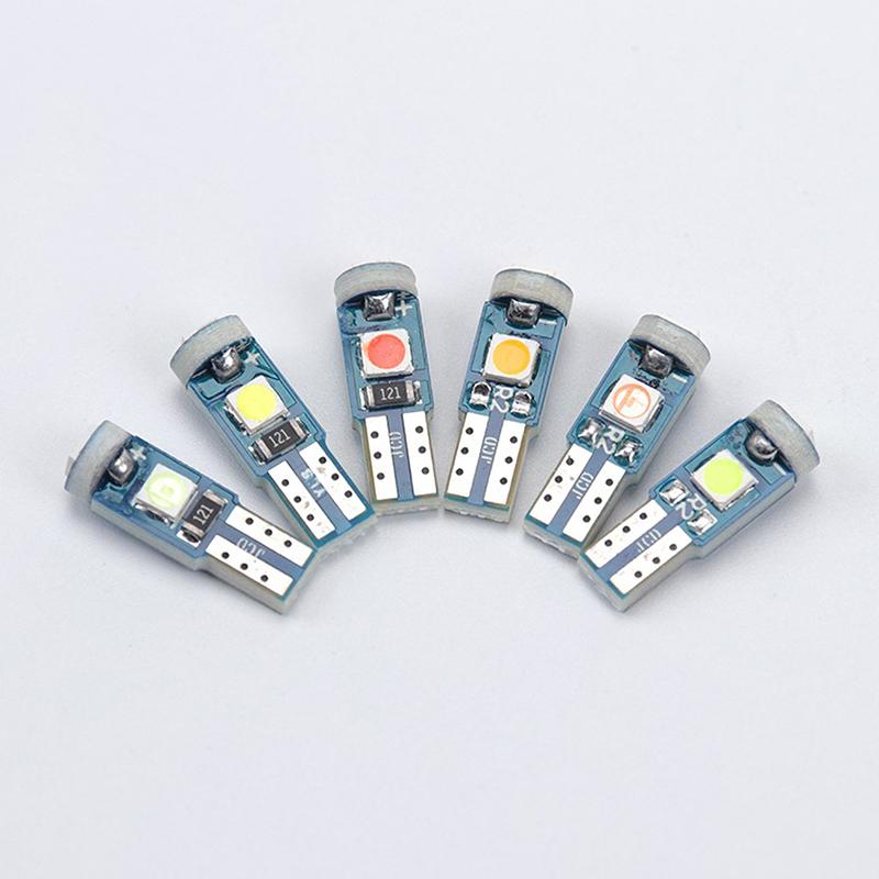 5 Stück 12V T5 3030 LED-Birne Auto Innenbeleuchtung Armaturenbrett Auto Instrumentenlampe