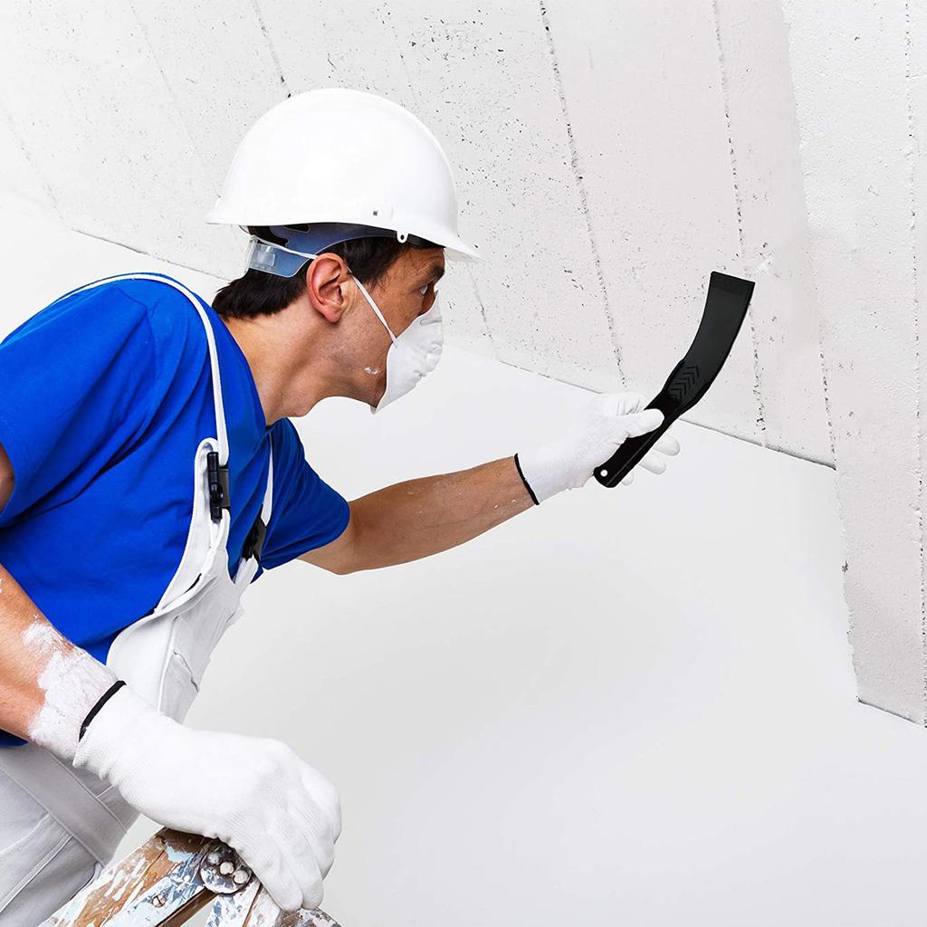 Durable Plastic Scrapers Kit 6-Pack Wall Spackle Putty Knife for Wallpaper Removal, Plastering, and Hole Filling