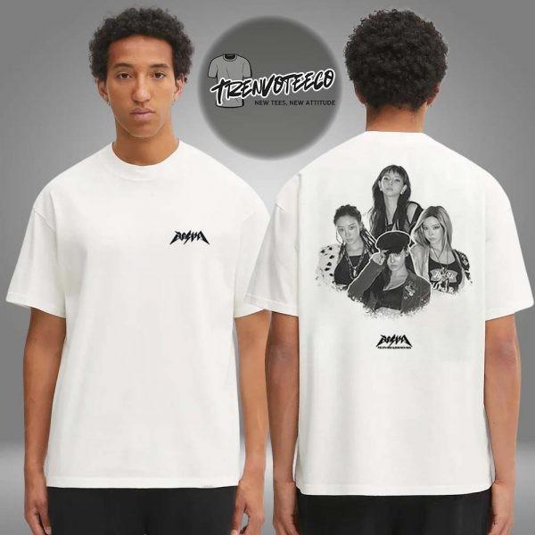 Aespa Merch LA Pop Up Shop Rich Man Collection Two Sided Unisex TShirt Unisex T-Shirt Graphic Tee XXL