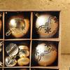 2025+ For Family Christmas Decor Set:52 Hanging Ornaments, Plastic Balls, Five-Pointed Stars, Painted Christmas Tree Pendants