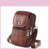 Herren Handytasche Rindsleder Multifunktionale Umhängetasche Outdoor Baustellen Wear Gürtel Handyhülle Wasserdichte Brusttasche