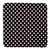 Swaddle Blanket Name Baby Baby Shower Terry Polka Dot Large Includes Sticker Girl, Newborn, Gift, 100% Cotton, Cloth, (Black)