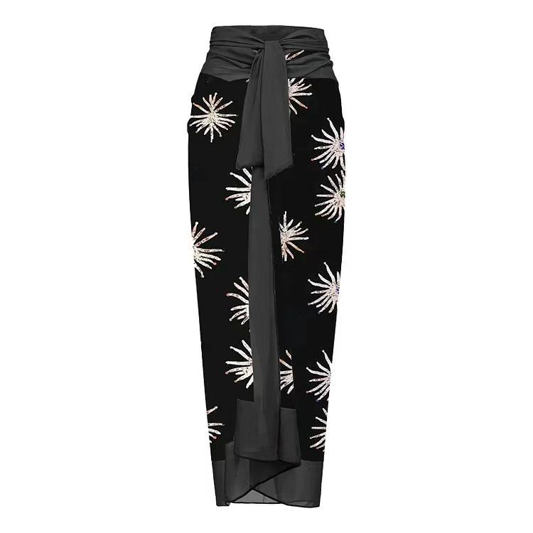 

Ретро Принт Утягивающий Слитный Купальник - Консервативная Пляжная Одежда для Женщин One Size