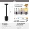 I-Shaped LED Decorative Desk Lamp with USB Charging and Touch Night Light