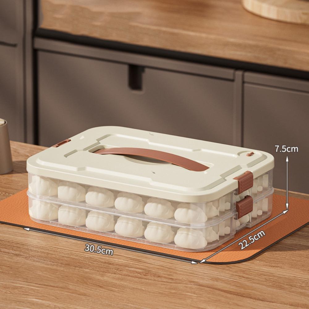 Multi-Layer Dumpling Storage Box Fresh Keeping 1/2/3/4/ Layers Freezer Box Large Capacity Sealed Food Storage Container