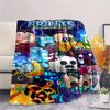 1PC Blox Fruits Patterned Flannel Blanket Suitable For All Seasons for Home Decor Warmth and Comfort Gifts Holiday Present