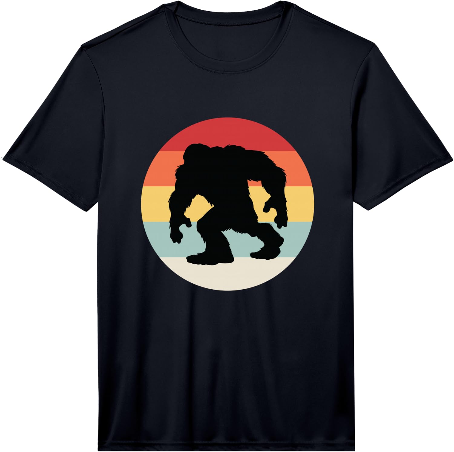 Vintage Retro Bigfoot Yeti Monster Lovers Funny Gift Performance T-Shirt Unisex T-Shirt XXXXL