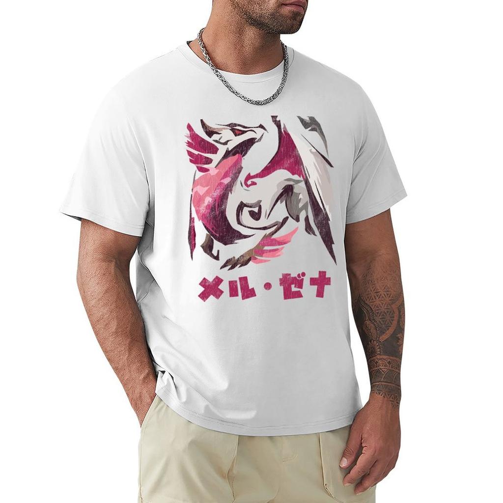 Monster Hunter Rise Sunbreak Malzeno Kanji Tshirt Fashion Print Casual Short Sleeve