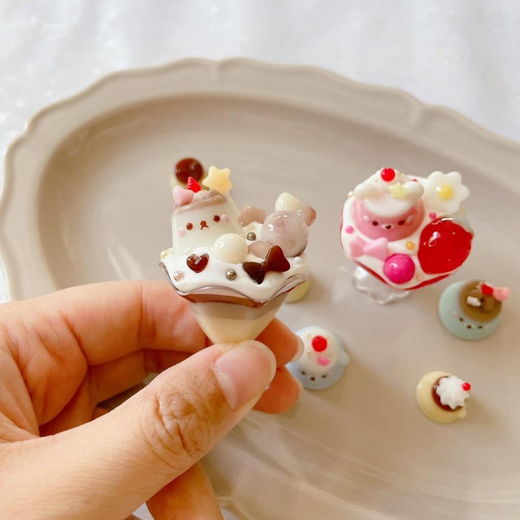 Evergarden Silicone Molds for and Cat of Miniature Animal Resin Resin Silicone Mirror Finish Pudding, Sweets, Bear, Rabbit, Dog, (Set 2) - Desserts,