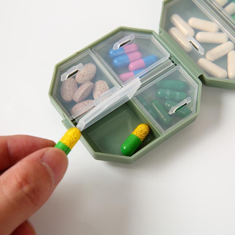 Mini Hot Portable Travel Daily 6 Grid Pill Cases Box Organizer Tablet Pills Storage Container for Medicine Vitamin Fish Oils