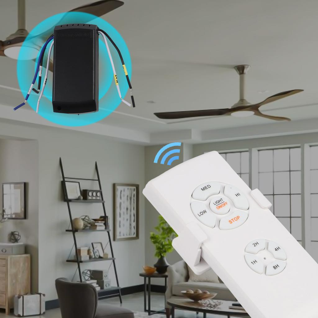 Ceiling Fan Remote User Friendly Ceiling Fan & Light Dimmer Remote Control Kit Advanced Technology Timer Mute Function
