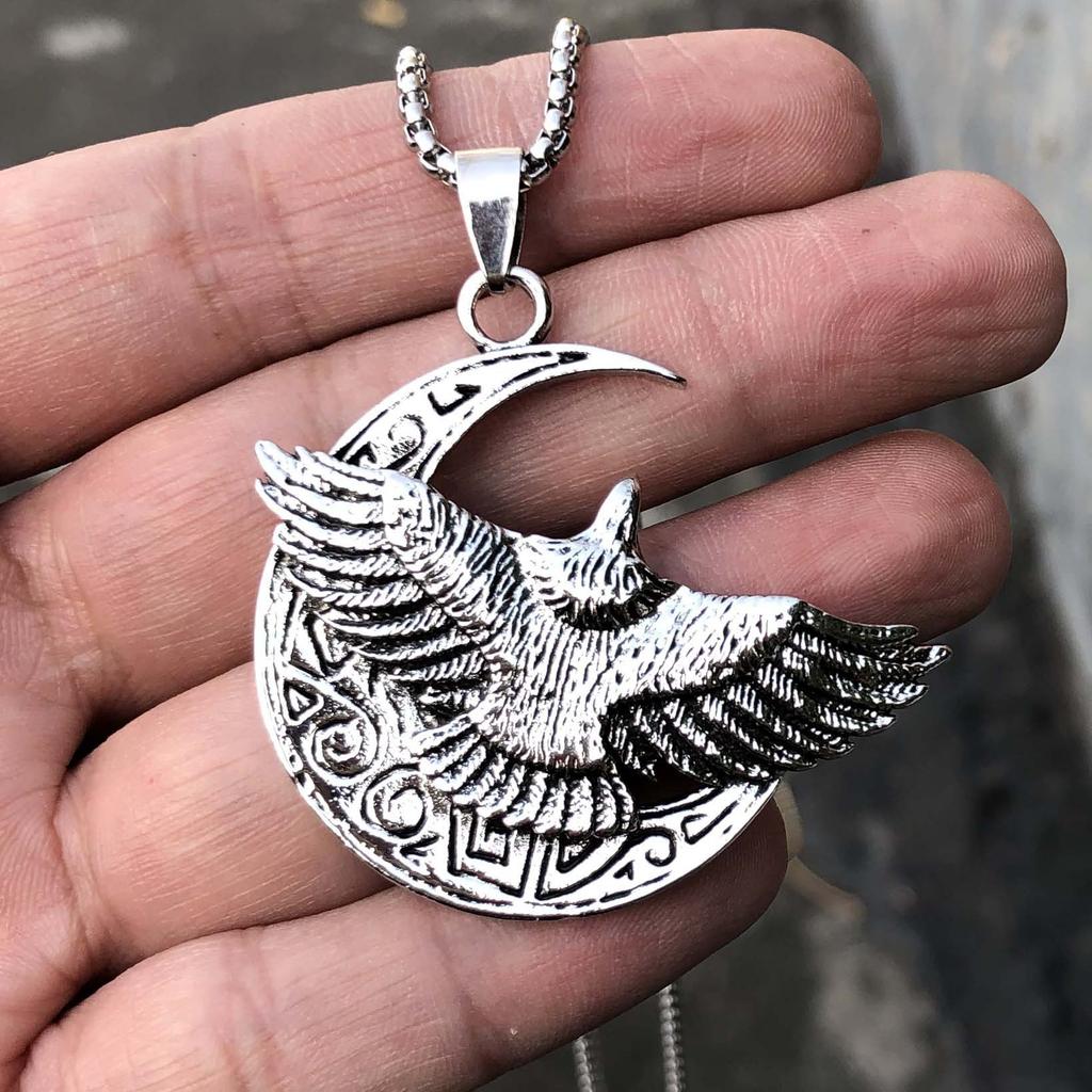 Necklace Retro Eagle Spreading Its Wings Now Hair Pendant