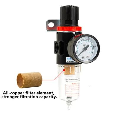 AFR-2000 Pneumatikfilter Luftaufbereitungseinheit Druckregler Kompressor Reduzierventil Öl AFR2000 Manometer Wasserabscheider