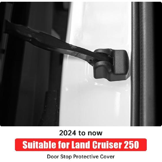 Door Stop Cover for 2024-2025 Toyota Land Cruiser 250 & 1958 Prado LC250 Door Stop Protective Cover Internal Waterproof, Anti-Dirt, Anti-Rust