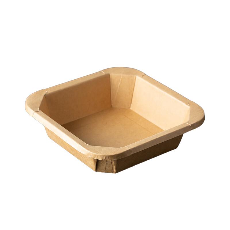 Disposable Kraft Paper Takeout Containers with Lids