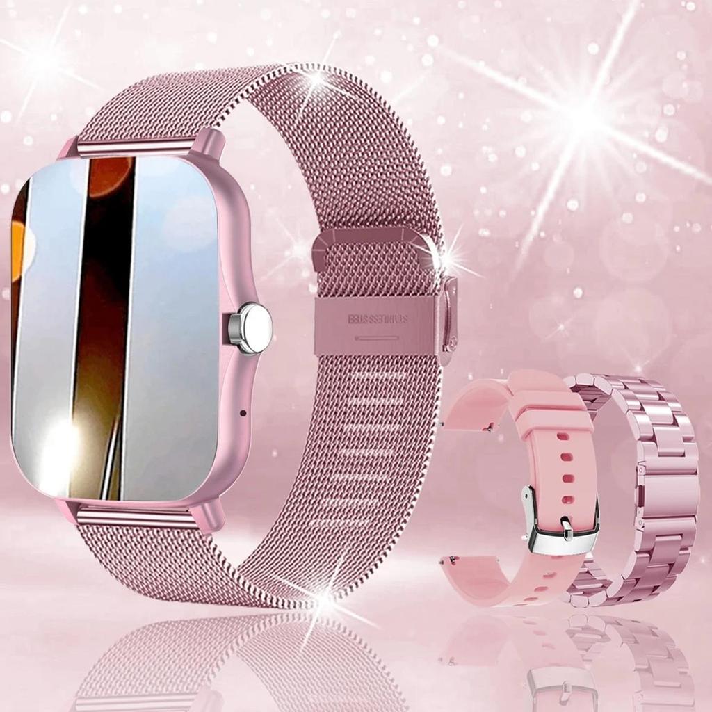 Smart Watch Pro Fashion Bluetooth Call 1.8 Inch Screen Heart Rate Fitness Tracker Voice Assistant Men and Women Smartwatch GTS