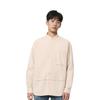 UNIQLO Jil Sander + J Collaboration Series Supima Cotton Casual Loose Collar Shirt Men shirts Light-Beige 436114-30