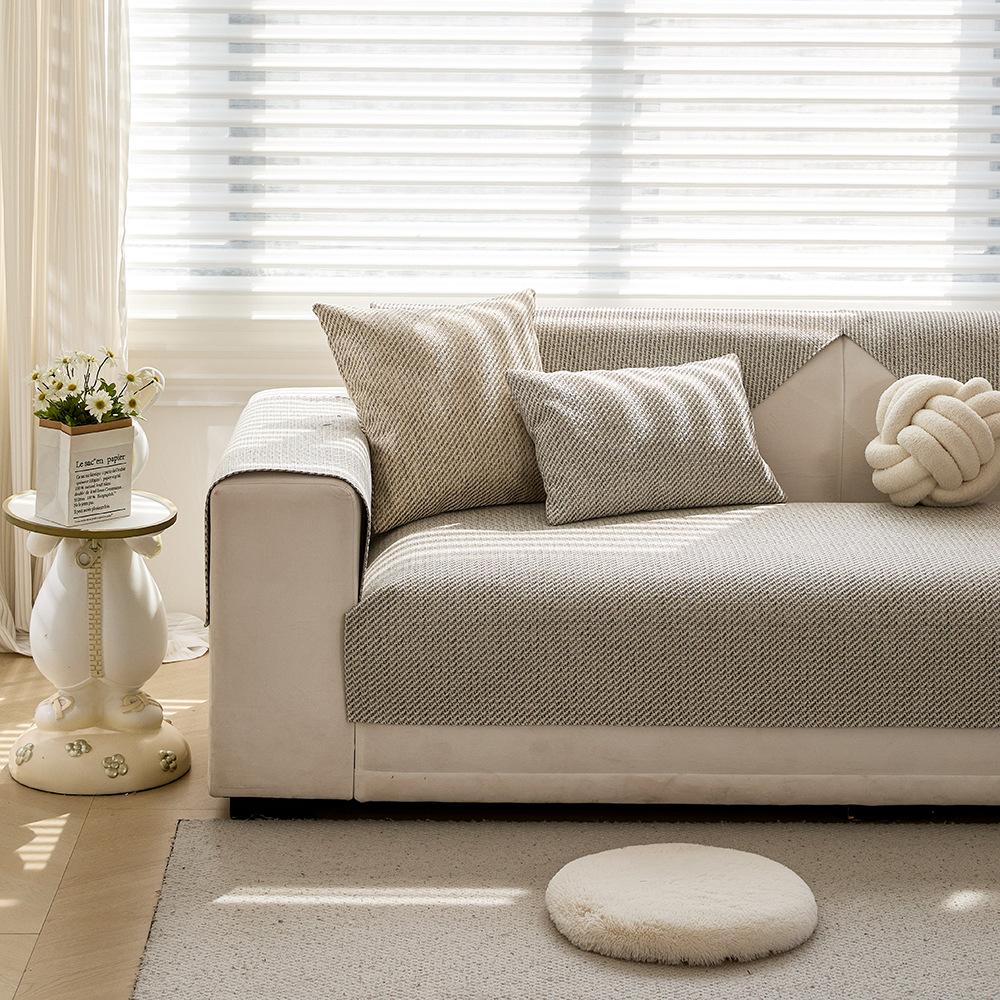 New Sofa Cushion Light Luxury High-End Four-Season Universal Non-Slip Leather Sofa Special Cover Cover Cloth Seat Cushion Cover Towel