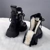 Thick-soled Snow Boots Women's 2025 New Fur Integrated Boots Are Absolutely Unique, Northeast Large Cotton Shoes Women's Winter Velvet Thickened