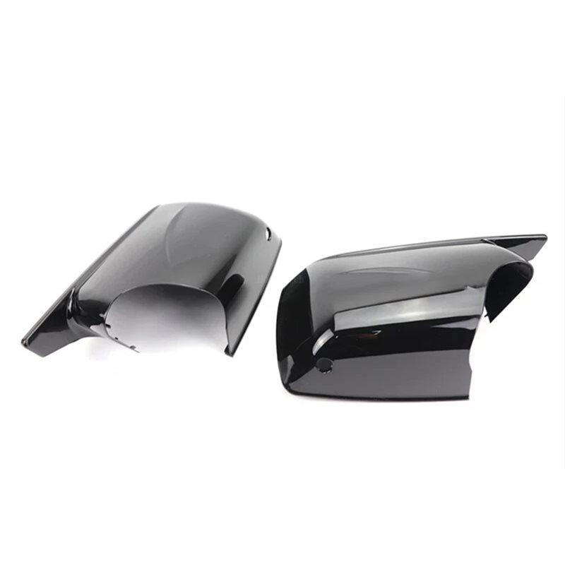 M Look Glossy Black Mirror Covers For BMW X5 E53 1999- 2006 Rearview Side Mirror Cover Caps New