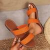Large size slippers women's summer new woven women's slippers outside wearing beach cool slippers slippers