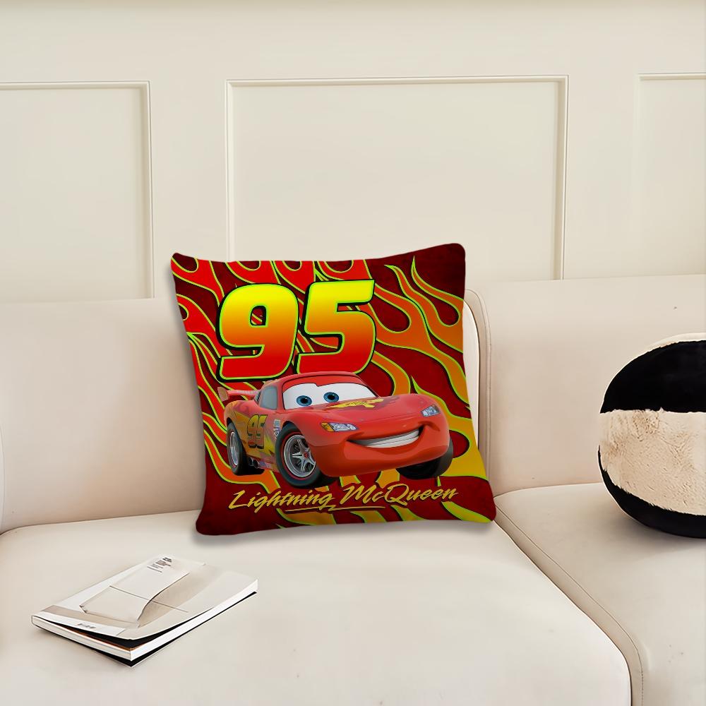 Cartoon C-Cars L-LightningES M-McQueenES 95 Cushion Cover Living Room Headboard Office Bedroom Cushion Sofa Nap Time Pillow Case