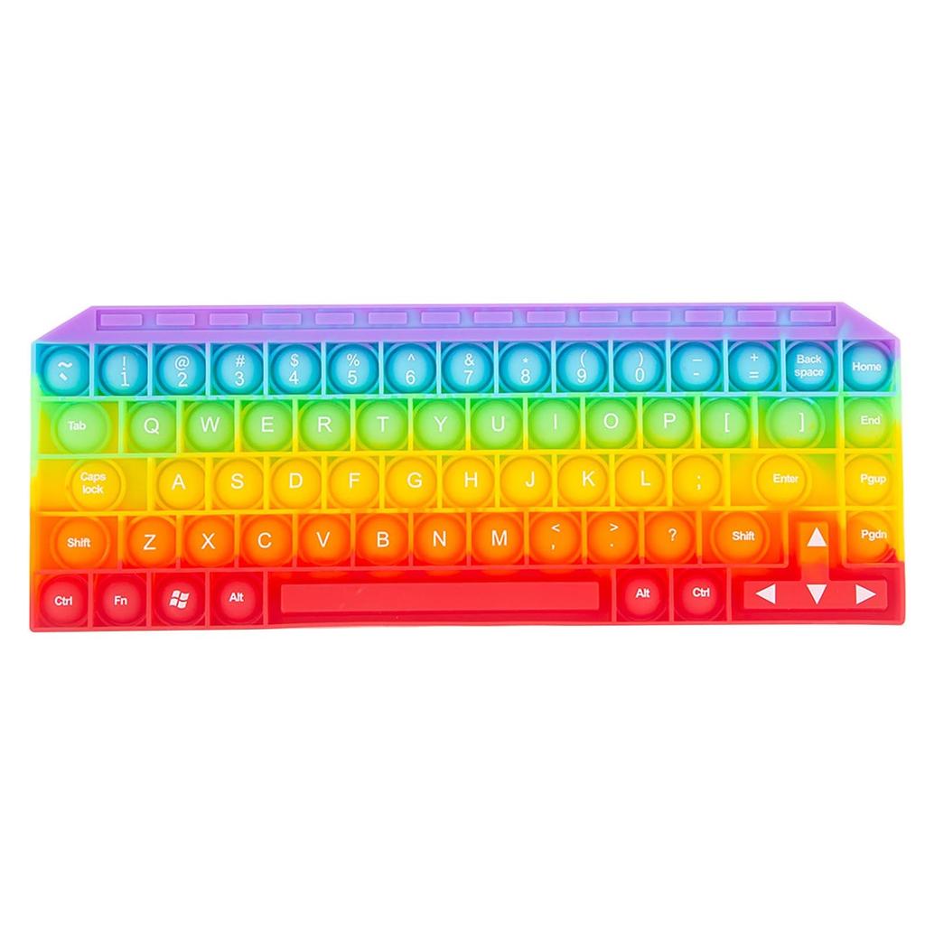 Desktop Sensory Toy Bubble Elimination Pressure Keyboard Shape Puzzle Game Toy