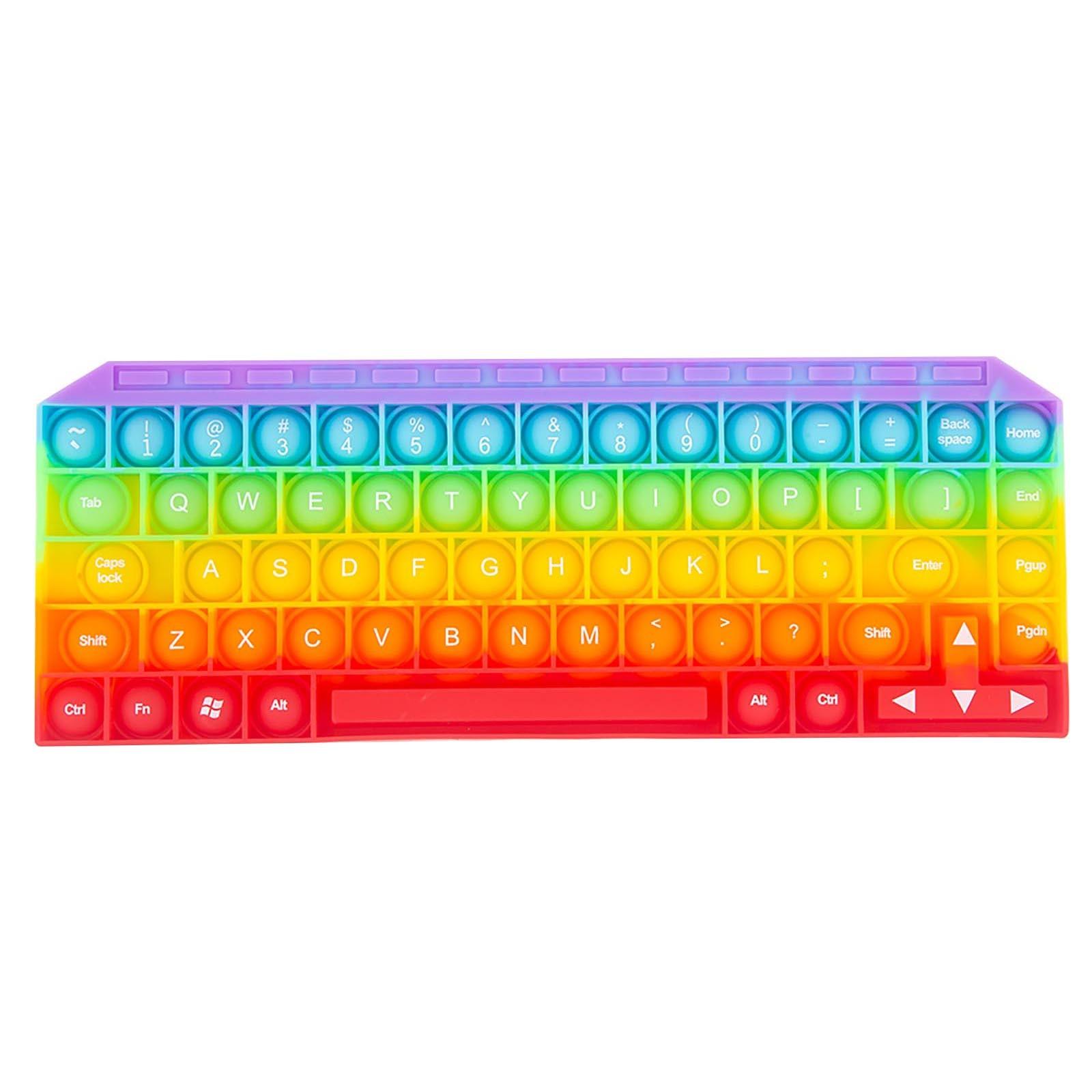 

Настольная сенсорная игрушка для устранения пузырей, давление в форме клавиатуры, игрушка-головоломка One size