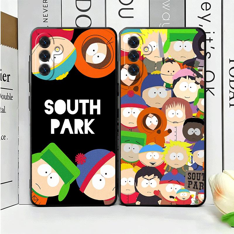 Cartoon S-South P-Parkes Soft Phone Case for Samsung A17 A37 A57 A16 A26 A36 A56 A15 A25 A35 A55 A14 A24 A34 A54 A13 A23 A33 A53