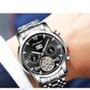 POEDAGAR New TOP Brand Luxury Men's Watch With Box Calendar Automatic Waterproof Multi-function Hollow Luminous Men's Mechanical Watches