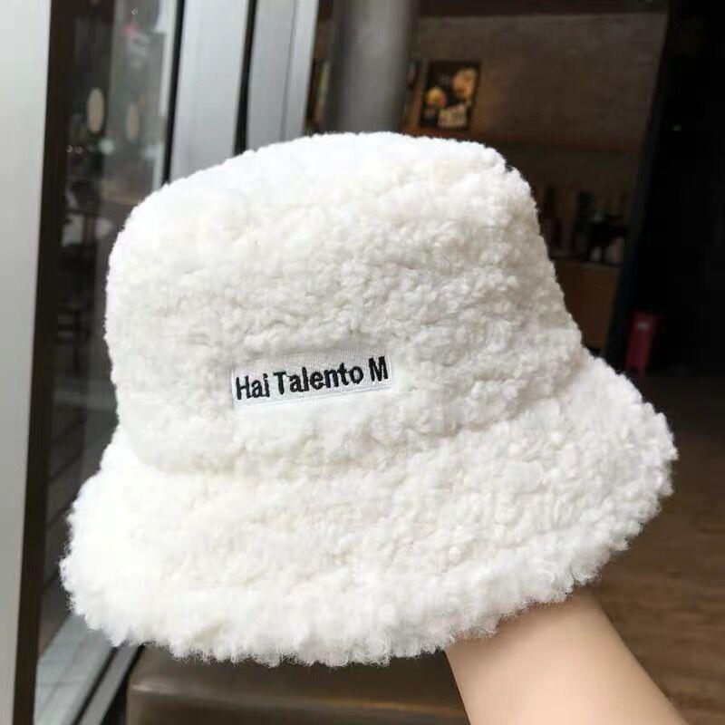 Women's Winter Fisherman Hat Fashionable Multifunctional Casual Teddy Plush Fleece Bucket Beanie Sports Fishing Ski Outdoor Use