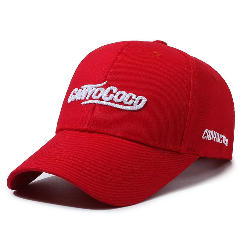 Pure cotton baseball cap for men and women, same style casual peaked cap, embroiderletter sun hat, sun protection