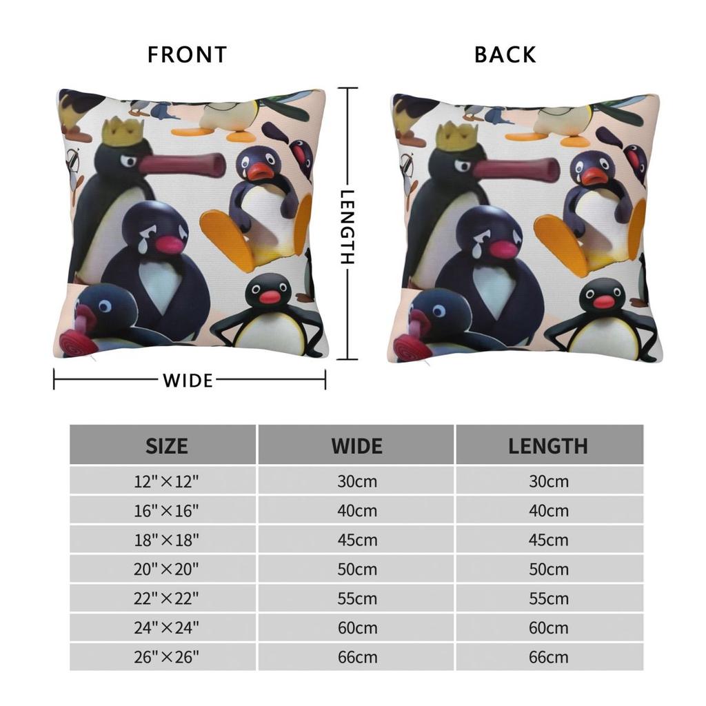 Povlaky na polštář Noot Pingu Tučňácký meme povlaky na polštář Skvělý dekorativní povlak na polštář se zipem pro sedadlo 40*40cm