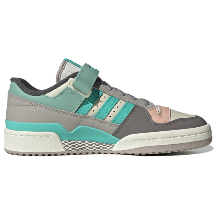 Adidas Originals Forum 84 Low Northern Lights Retro Casual Low-Top Sneakers Unisex Sneakers Gray Green GX4574