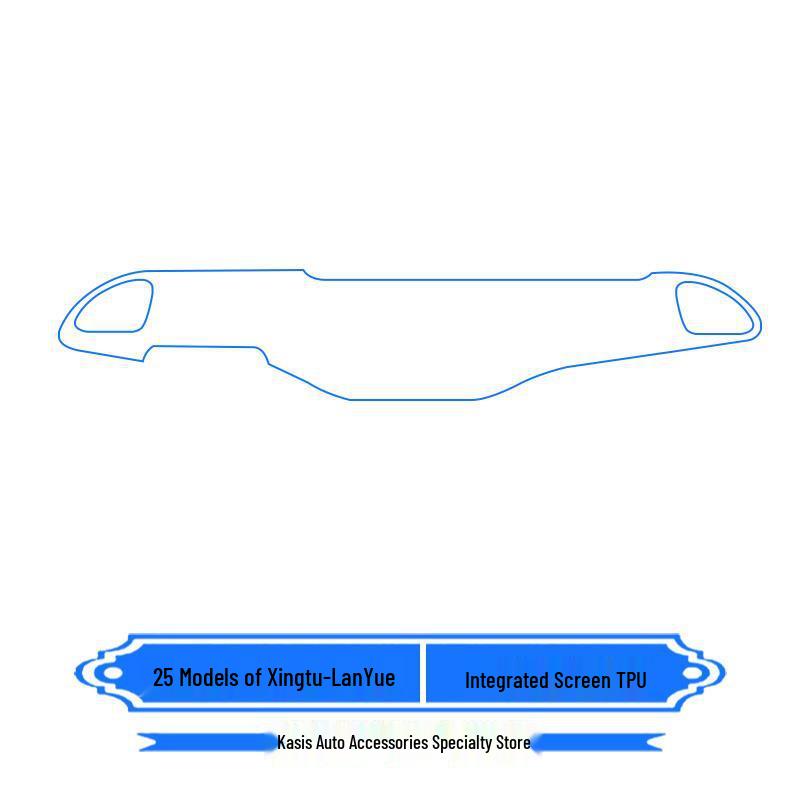 Xingtu Lanyue TPU Protective Film Set for 25 Models: Includes Navigation Screen Film and Central Control Sticker for Interior Car Decoration