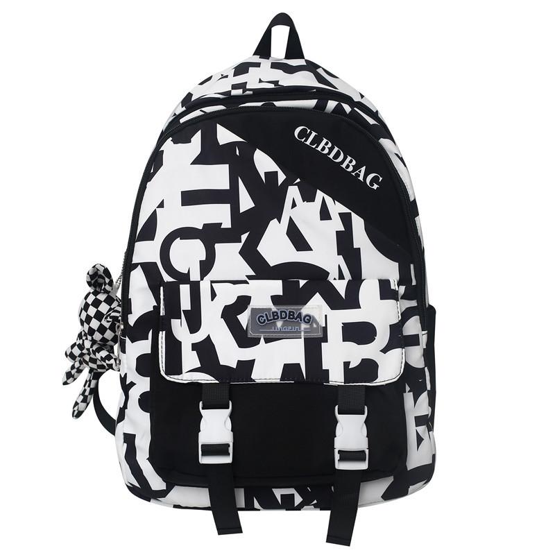 Gangfeng high school junior high school student schoolbag personalized graffiti trendy cool large capacity backpack couple college student backpack