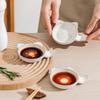 Piatto per salsa di soia Portacannesucchi Creativo Carino Piatto per contorni Condimento Piatto per intingoli Casa Piatto in ceramica