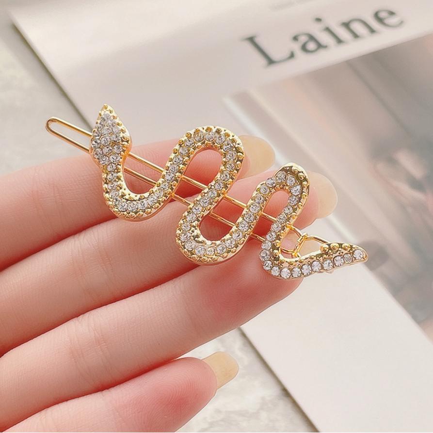 2PCS Metal Snake Hair Pin Women's Bangs Duckbill Clip Alloy Barrette Fashion Hair Clip Hairpin Hair Accessories For Women Gift