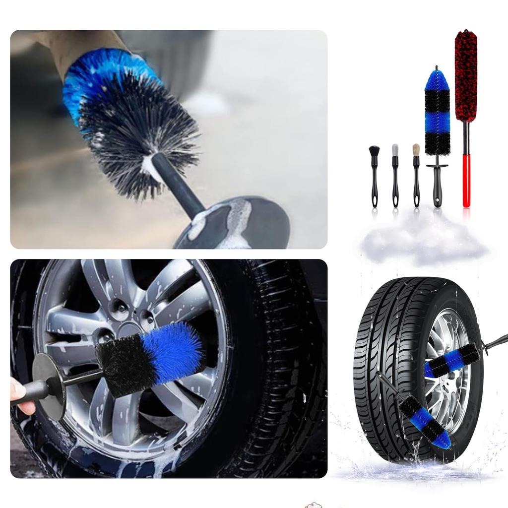 Wheel Wheel Car Wheel Brush Car Wash Wheel Cleaning Wheel Wash Wheel Cleaning Car Wash Brush for Wheels Brush, Brush, Wash, Set, Tool, Brush, Brush,