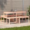 Vidaxl Picnic Table, 160X134X75 Cm, Solid Douglas Fir Wood