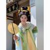Tang Dynasty Style Hanfu Set Women Embroidered Qi Xiong Ruqun With Wide Sleeves Flowy Outfit