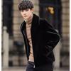 Men's Winter Business Faux Fur Coat, Mid-Aged Men's Faux Mink Fur Hooded Coat