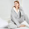 Pijamale de iarnă lungi din pluș pentru femei 2025, Set de homewear de Crăciun european și american, Mărimi mari