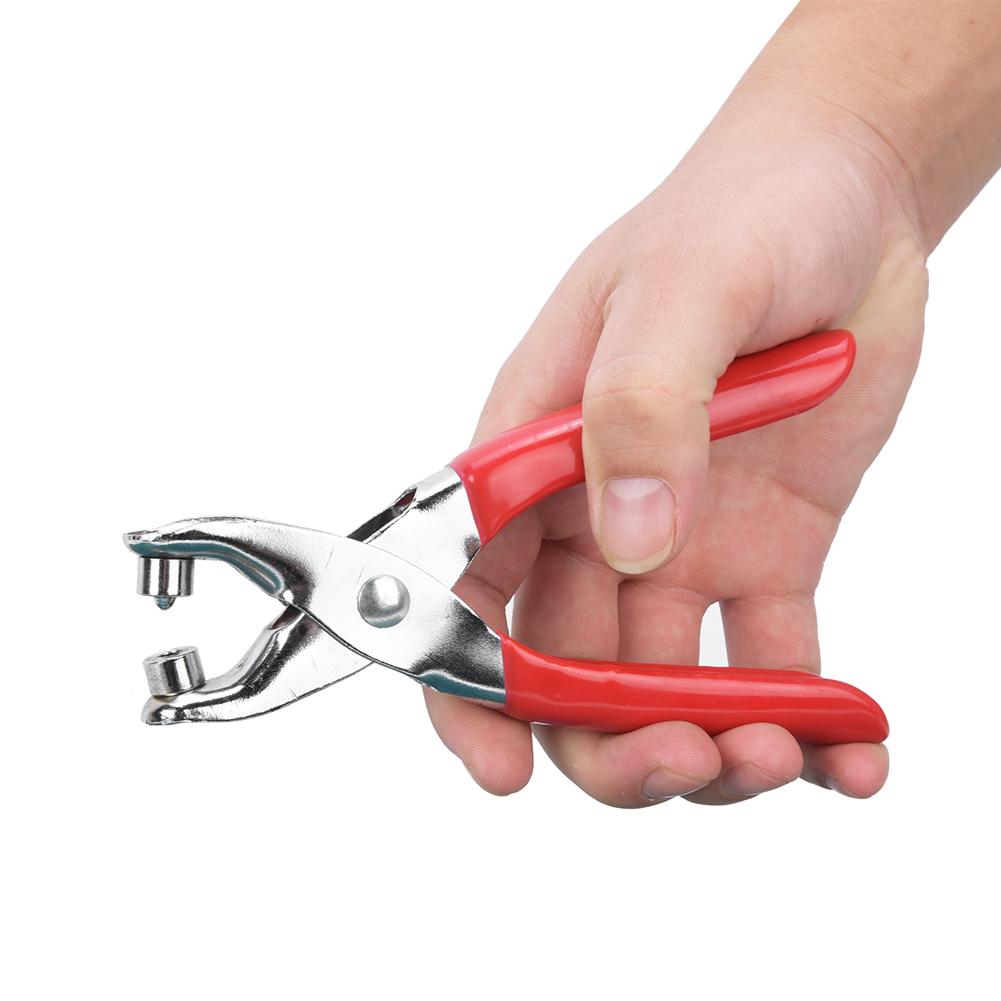 6 Inches Punching Pliers Chrome Plating Leather Hole Punch Eyelet Belt Hole Puncher