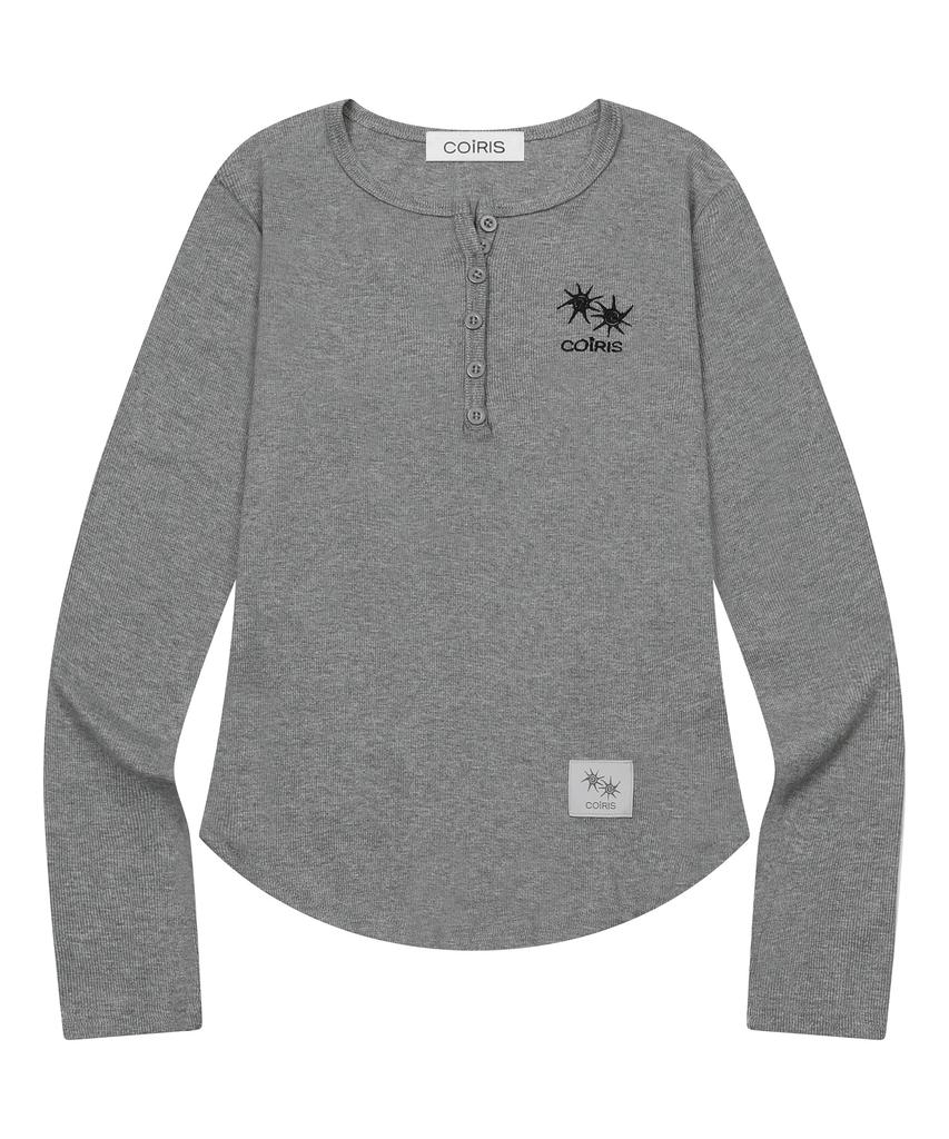 Koiliseu Arena Button Long Sleeve Tee (4 Colors)