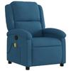 VidaXL Fauteuil inclinable de massage bleu velours 371818