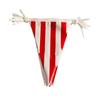10/30M Karnevalsthemenparty Wimpelkette Kunststoff Rot Weiß Gestreiftes Dreieck Wimpelkette Für Zirkus Geburtstagsparty Heimdeko