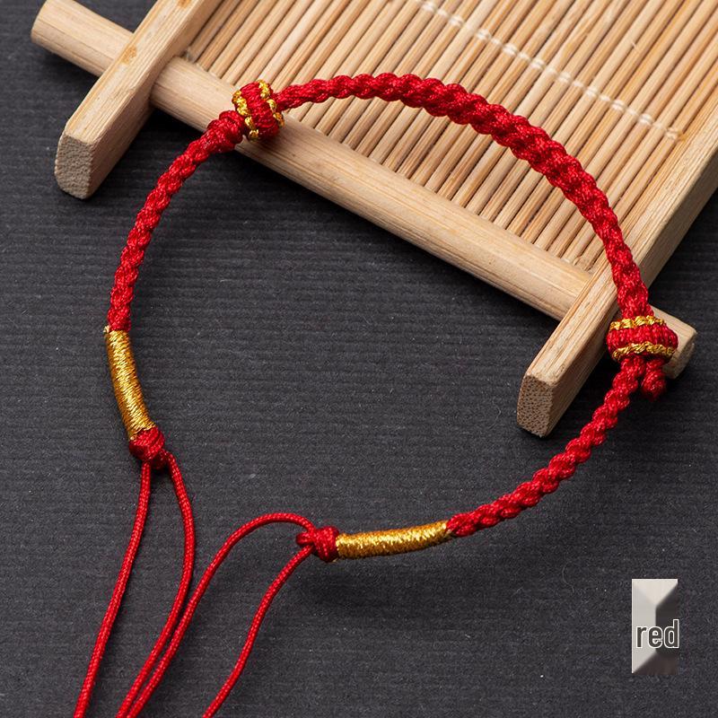 Lucky Red String Dragon Bracelet DIY Kit for Women - Xiaohongshu Style